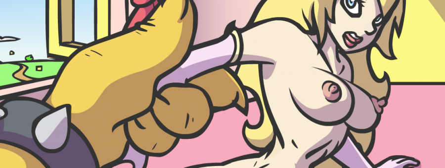 Bowser and Princess Peach: Anal sex
